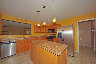 Kitchen area with breakfast nook.