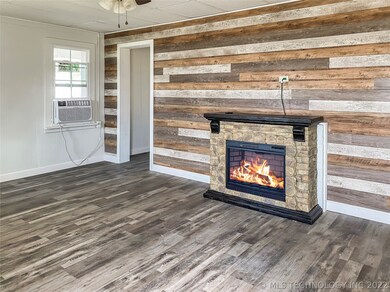 Beautiful Living Room with Electric Fireplace