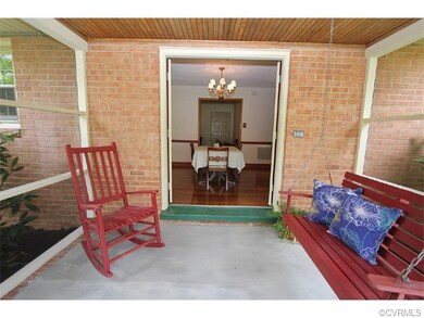 Screened Porch leading to Dining Room