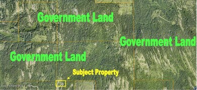 Aerial With Government Land Labled