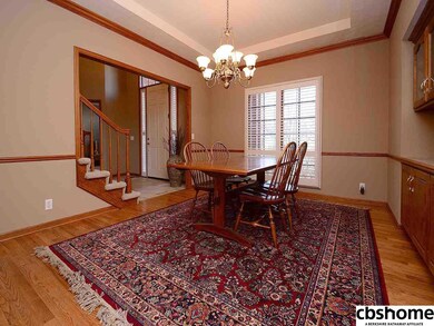 Spacious Dining Room with Built In Hutch.