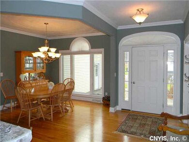 Foyer. Spacious entry, flowing into the dining roo