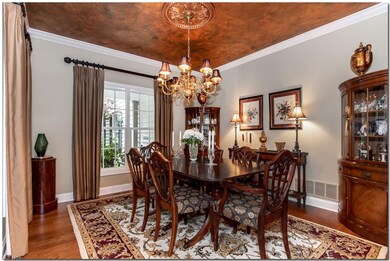 FORMAL DINING ROOM DETAILS INCLUDE CEILING MEDALLI