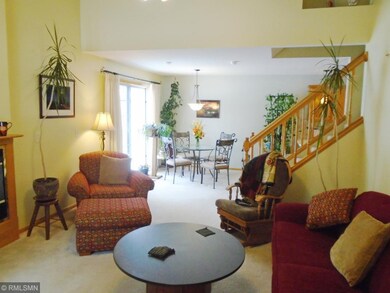 Living and dining room view.