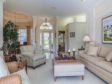 Living Room view to Dining Room/Foyer/Den