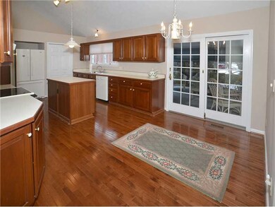 Kitchen. Gleaming Hardwoods grace the beautiful sp