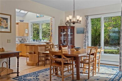 Dining room and kitchen