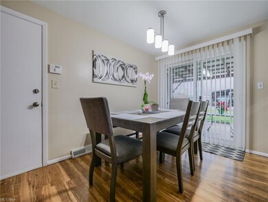 Dining room with vinyl plank floors
