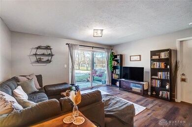 Living room with sliding door access to your porch