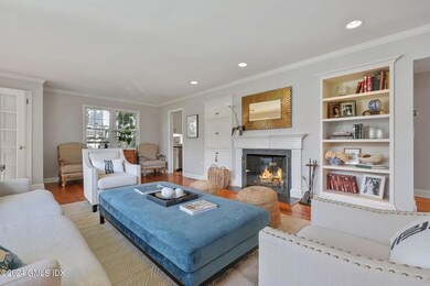 Living Room with built ins