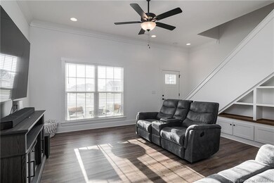 Lots of natural lights with beautiful built-ins un