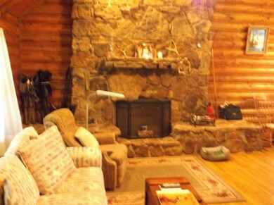 stone fireplace