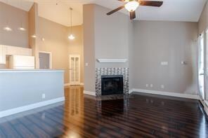 Living room and kitchen