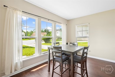 Large windows create light and bright living space