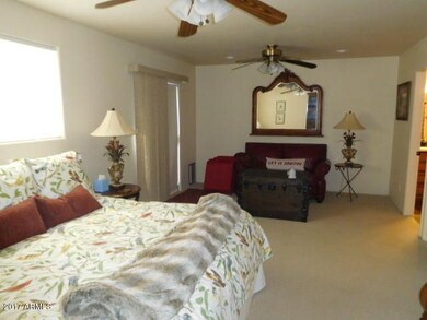 Master bedroom with sitting area