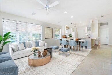 Den Looking Into Dining Area (Virtually Staged)