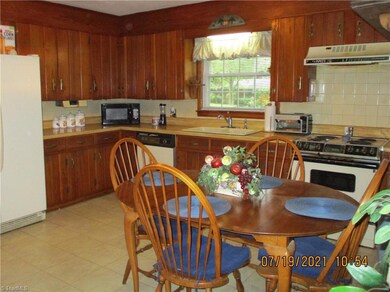 kitchen with good counter space and open to the den.