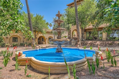 Outdoor pool with a gazebo
