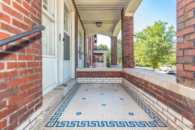 View of covered porch