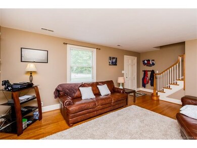 Living Room, Hardwood Floors, view to front door