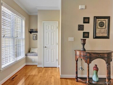 Window seat and custom blinds set the style in thi