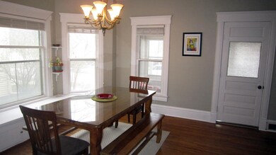 Dining room, bay windows