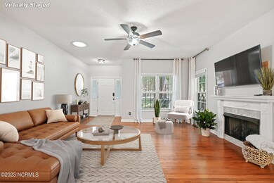 Living Room virtually staged