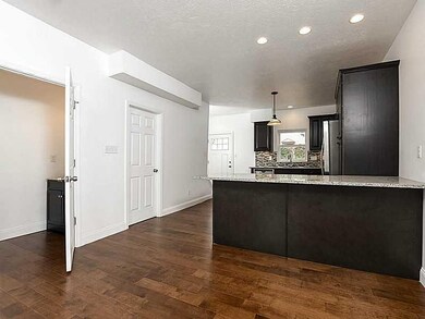 1st Floor Plan. Powder room off of living room.