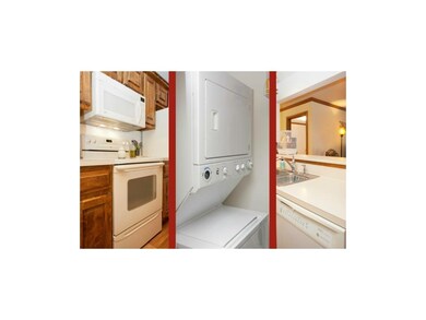 All appliances stay, including the fridge.