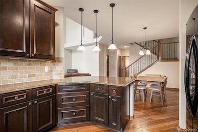 Kitchen has ample storage and counter space