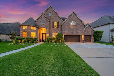 Beautiful twilight photo of home.