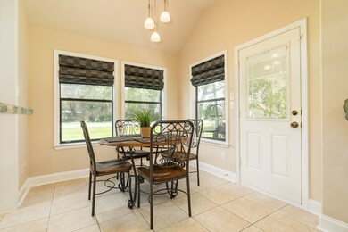 Breakfast area that overlooks your yard.