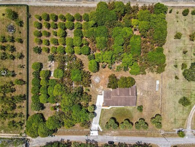AERIAL VIEW REDLAND 2.5 ACRE 3/2 HOME WITH 2 CAR G