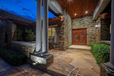 Imported Stone Front Portico