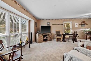 Generous living room w newer carpet