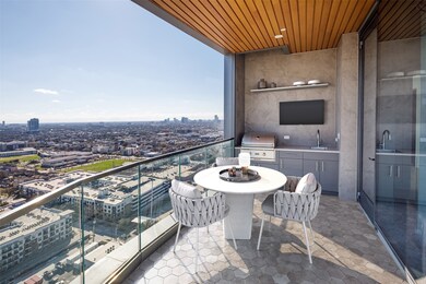Savor the captivating downtown view from the balco