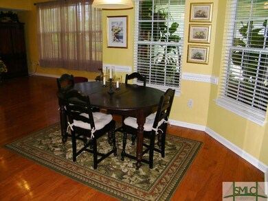 Breakfast area adjacent to spacious family room.