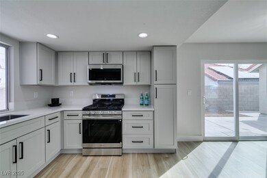 Kitchen with stainless steel appliances, plenty of