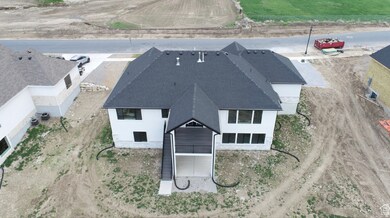 View from above of property