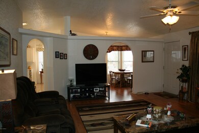 kitchen, dining, living room