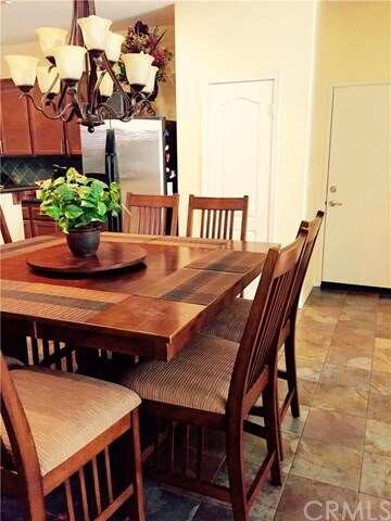 Nook with view of pantry door and garage door