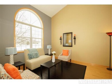 Living room features a gorgeous palladium window, 