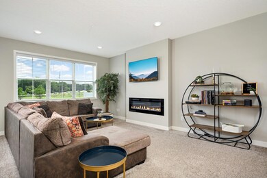 Beautiful fireplace for a warm ambiance during the cool winter months