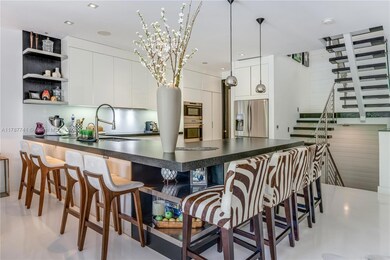 Open kitchen concept with lots of seating area