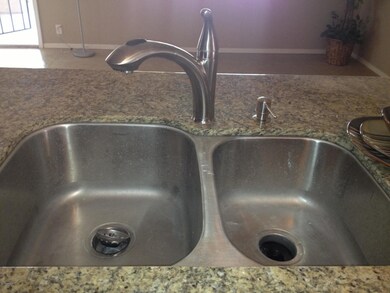 Slab granite with undermount sink
