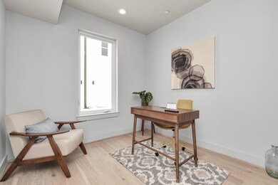 The room, situated on the first floor, is currentl