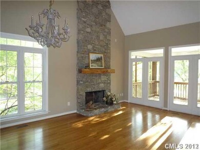 Great Room - Great room with stone fireplace and g
