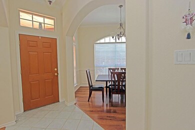 Entrance opens up to the dining room and flex area