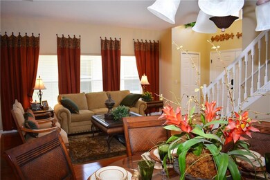 Great room with hardwood floors through-out dining