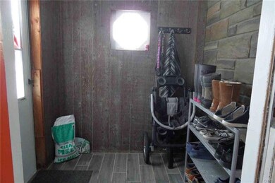 Tiled mud room